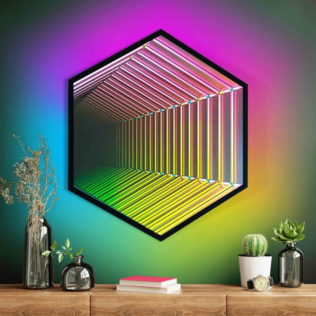 3D Octagon Infinity Mirror Light